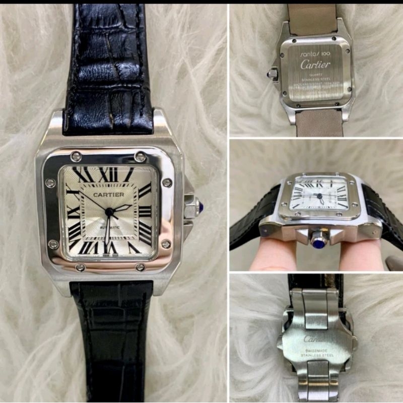 JAM TANGAN COWOK CARTIER SANTOS AUTOMATIC PREMIUM AAA