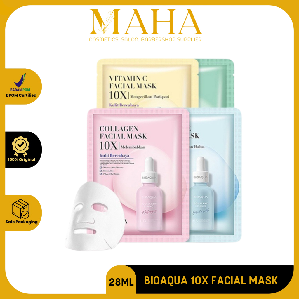 BIOAQUA 10X FACIAL MASK | BIOAQUA SHEET MASK 28ML