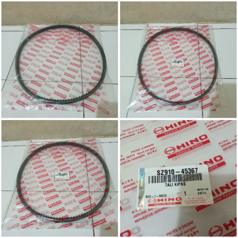 V-BELT FAN BELT TALI KIPAS 12V HINO DUTRO 110 130HT 130HD SZ910-45367