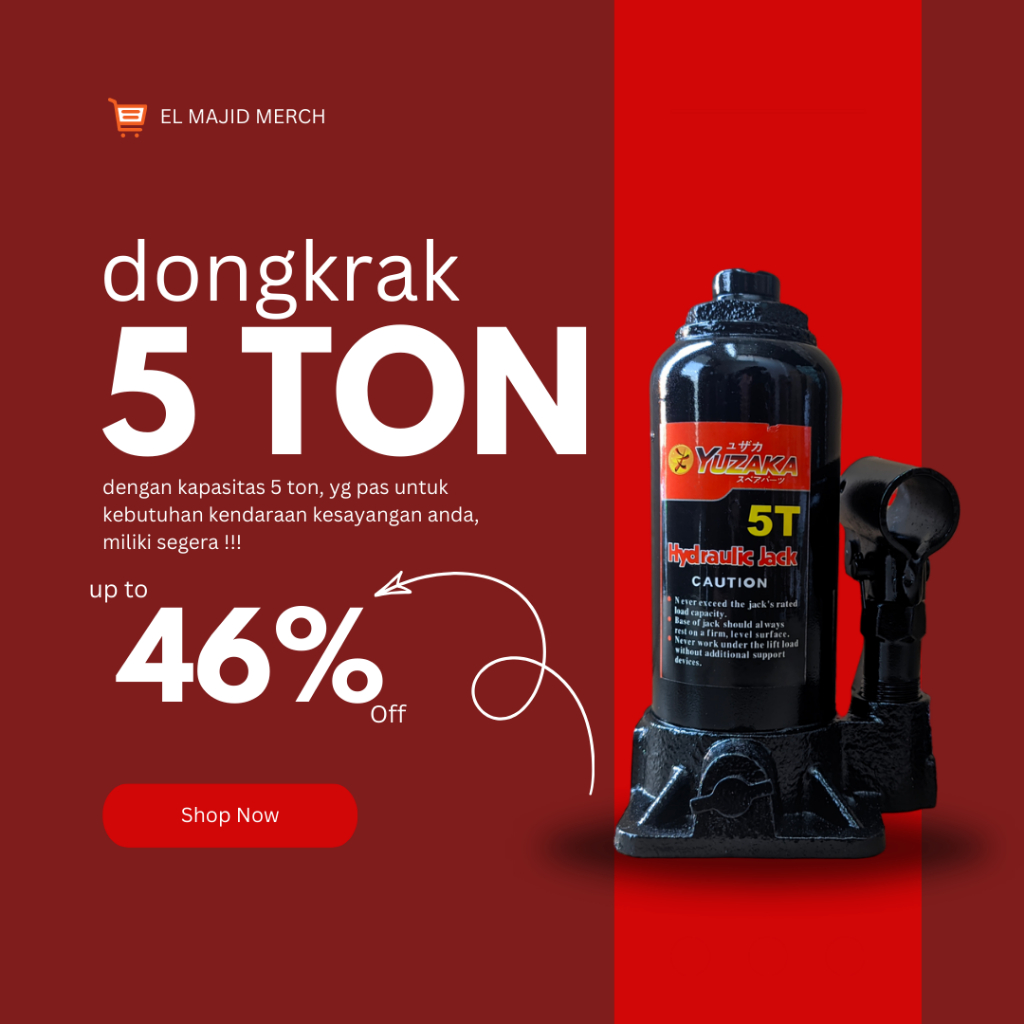 YUZAKA DONGKRAK 5 TON HYDRAULIC JACK