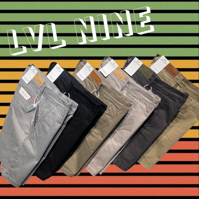 CELANA PENDEK CHINO DV LVL NINE ORIGINAL