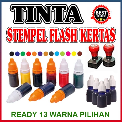

TINTA STEMPEL WARNA/ STEMPEL FLASH/TIDAK MUDAH LUNTUR