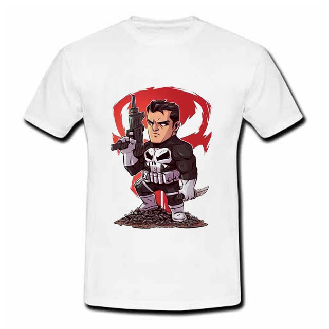 Kaos Punisher Tshirt 100% Cotton | Tangan Pendek & Tangan Panjang | Ready Stock Siap Kirim | Langsun