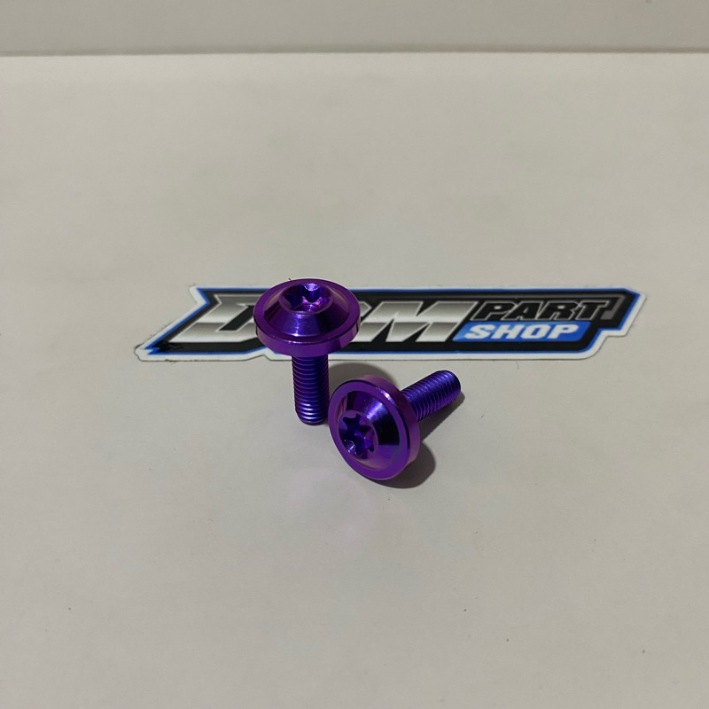 Baut Titanium Cover Rante Rx King Original Titanium GR5 ( 2 BIJI )