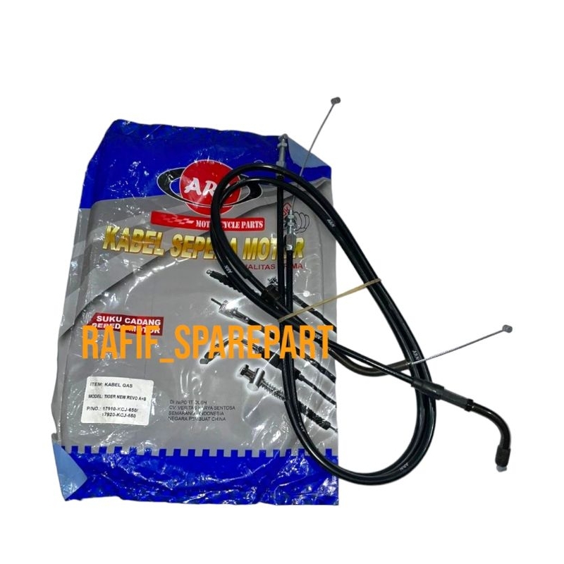 KABEL TALI GAS SET A DAN B ATAS BAWAH TIGER NEW REVO REVOLUTION [ARN]