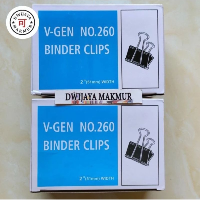 

Binder Clips No.260 Penjepit Kertas Besar