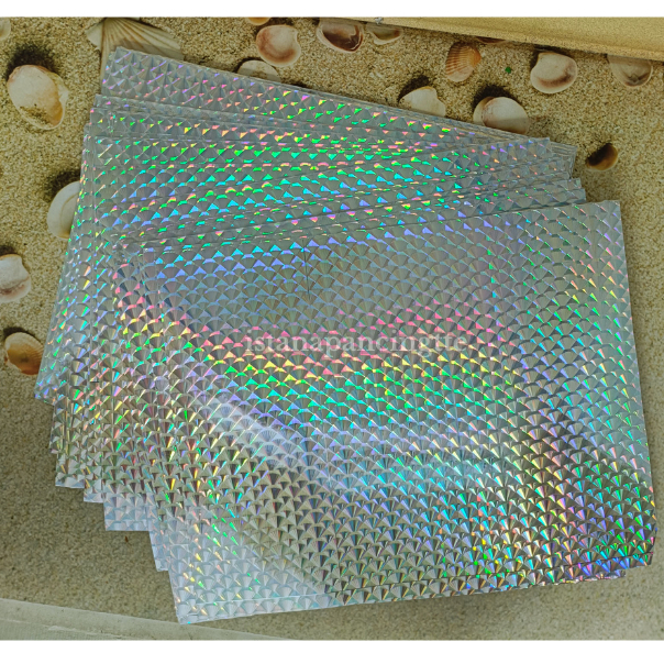 STICKER HOLOGRAM SISIK IKAN | STIKER UMPAN STICKER LURE MANCING 20X16cm |