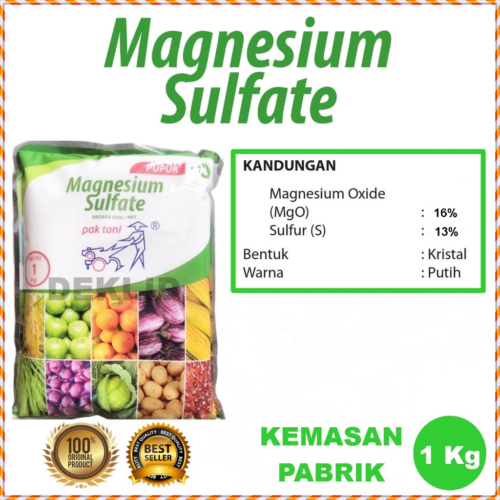 Pupuk Magnesium Sulfat Pak Tani 1 Kg Sulfate Mgso4 Garam Inggris Untuk Tanaman