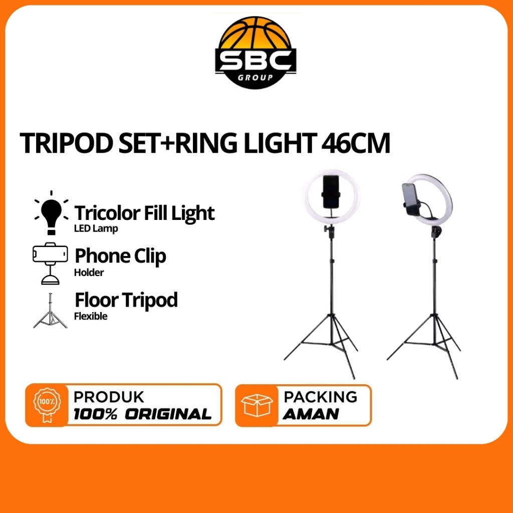 TRIOD SET+RING LIGHT 46CM