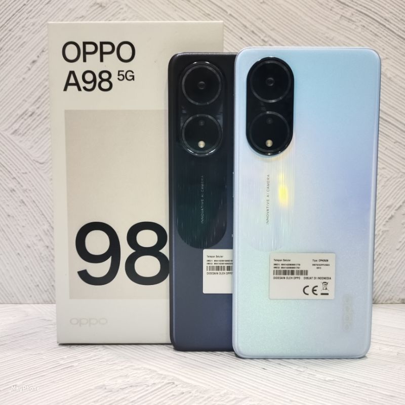 Oppo A98 5G 8/256 GB Handphone Second Bekas Fullset