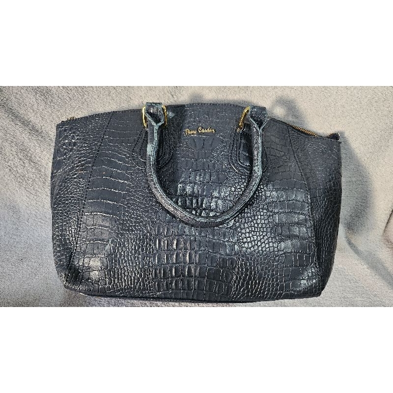 Pierre Cardin Blue Croco Preloved Bag