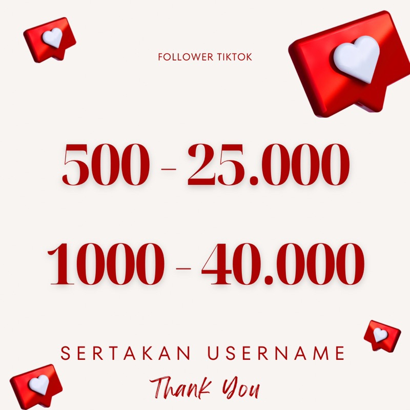 Followers tiktok junior || followers tiktok permanen asli