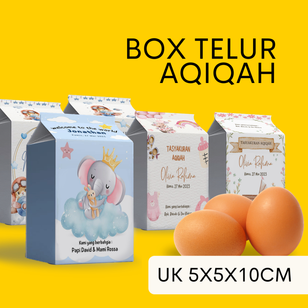 Tempat Telur Aqiqah - Box Telur Aqiqah Bayi