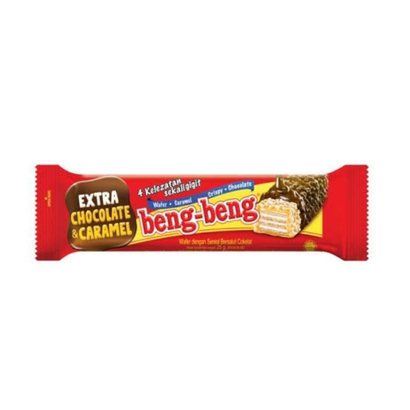 

ECER BENG BENG REGULER WAFER CARAMEL CRISPY CHOCOLATE NETTO 25 GR