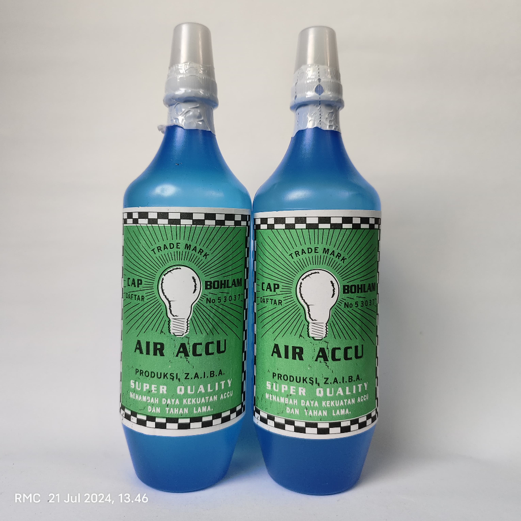 12 PCS AIR AKI BIRU - ACCU BIRU - AIR AKI UNTUK NAMBAH 500ML