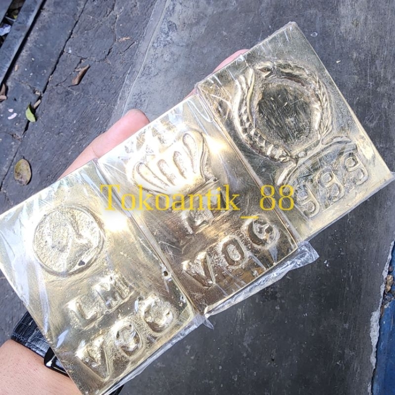 Replika Emas Batangan Bahan Kuningan asli