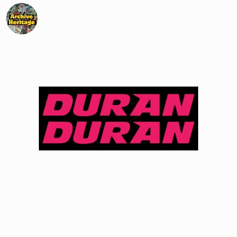 

sticker Duran Duran band new wave pop rock logo stiker