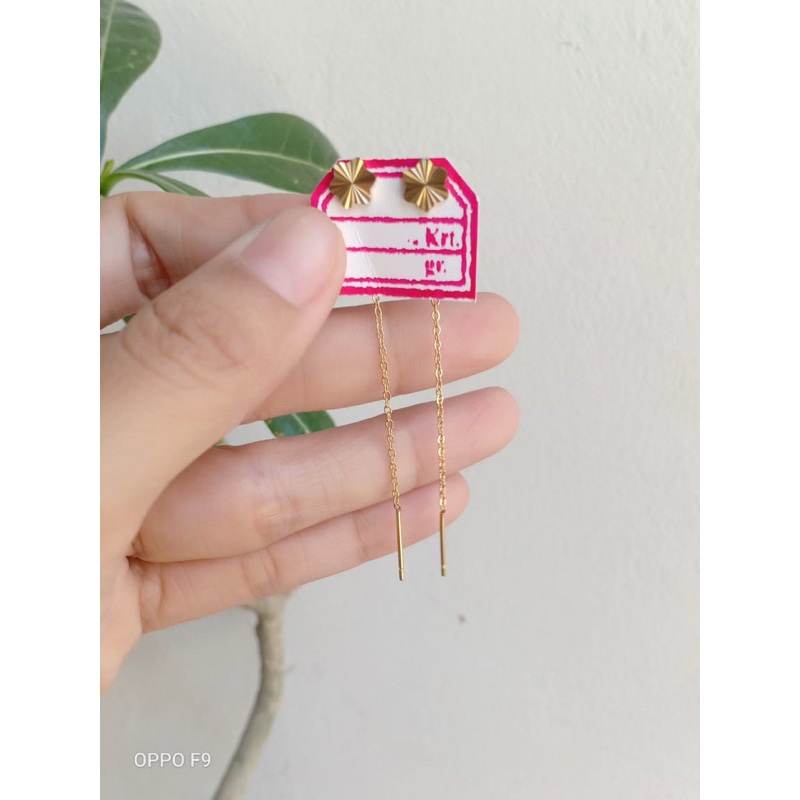 anting panjang titanium