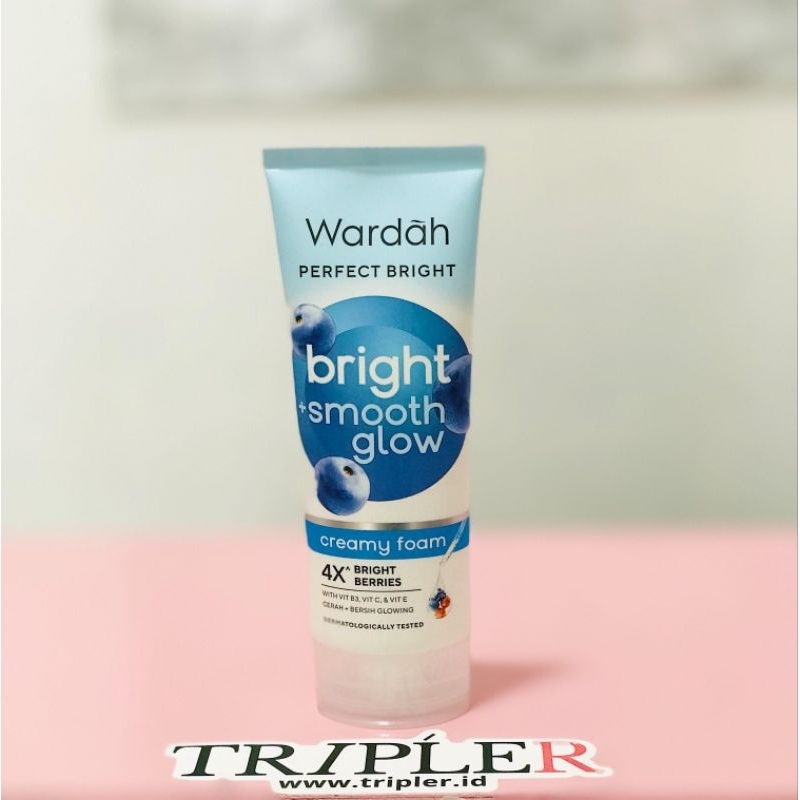 Wardah Perfect Bright Creamy Foam Bright + Smooth Glow 100 ml - Paket Twinpack