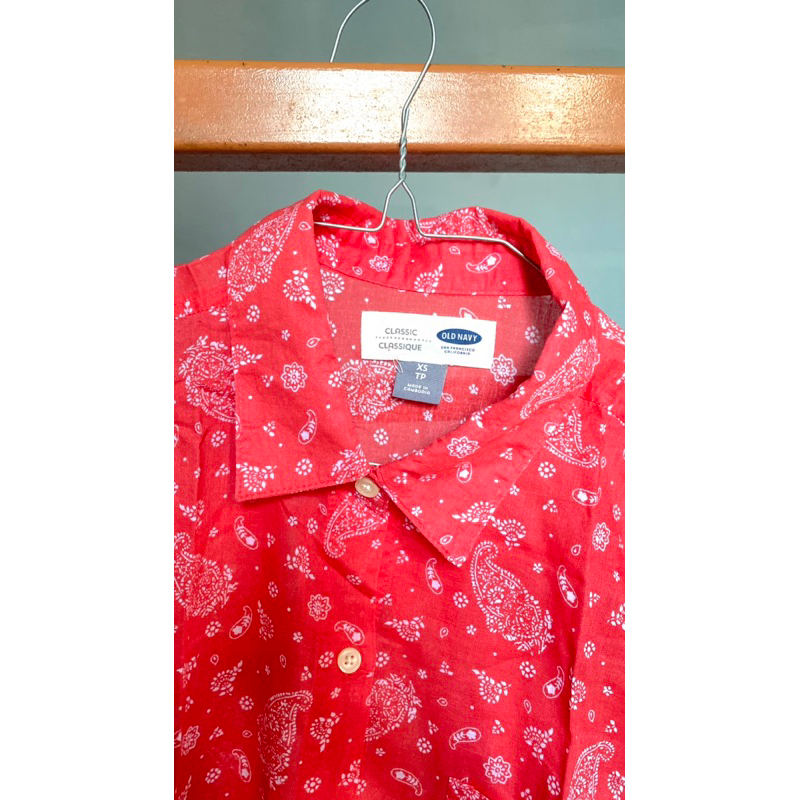 PRELOVED OLD NAVY BLOUSE CHERRY RED