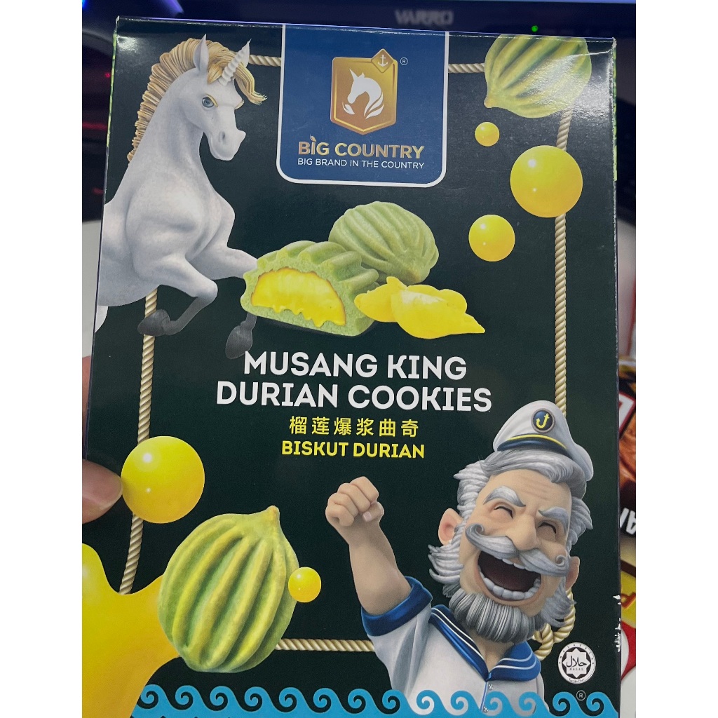 

Big Country Cookies Taro Durian Musang King Cookies Biscuit