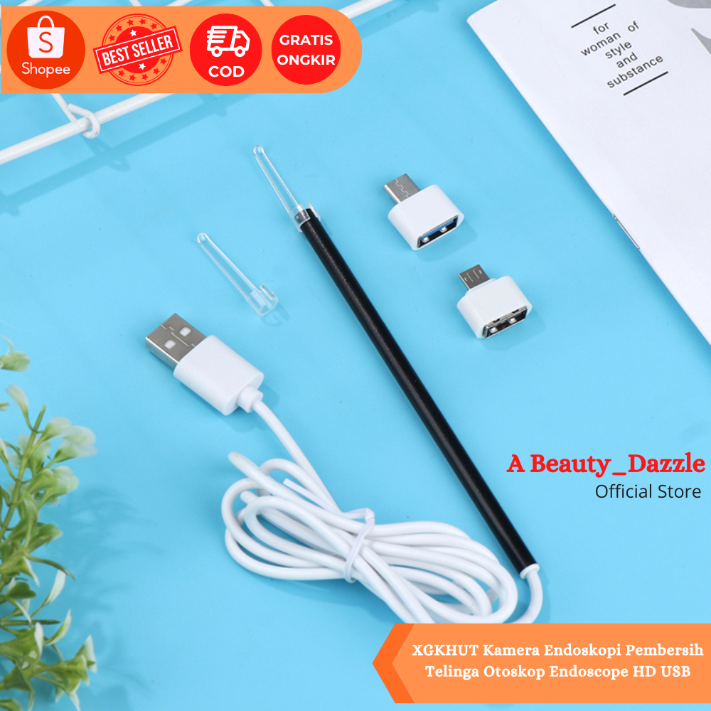 Kamera Endoskopi Pembersih Telinga Otoskop Endoscope HD USB / Alat Pembersih Kotoran Telinga Visual
