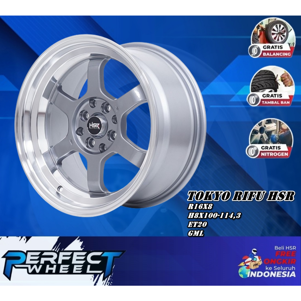 Velg Racing Tokyo Rifu Hsr Ring 16 Velg Mobil Untuk Jazz Yaris Xenia Livina