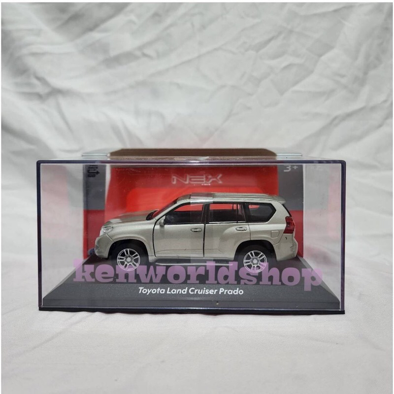 Diecast Welly Nex Toyota Land Cruiser Prado Silver 1/32 [Box Akrilik]