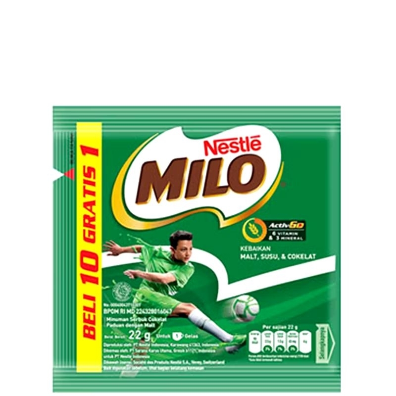 

Milo Activ-Go Susu Bubuk Coklat 22gr ( Isi 10 Sachet)