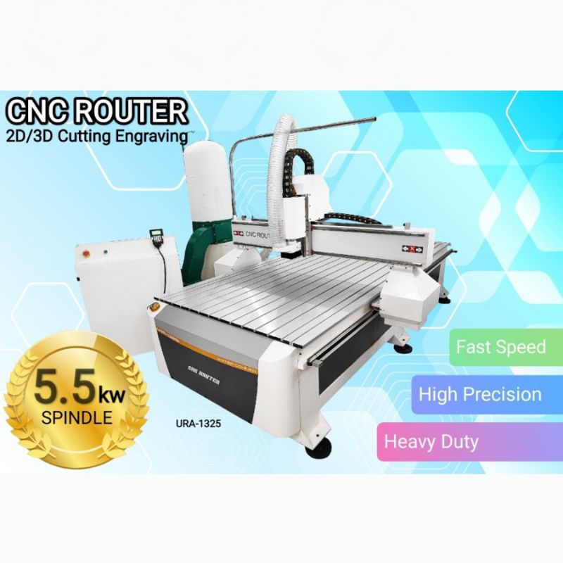 Mesin CNC Router Ruter Machine 1325 Engraving Cutting 3D 2D Milling