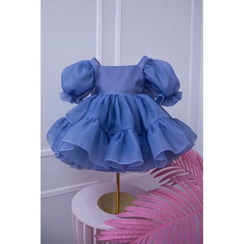 gaun organza gaun pesta anak pakaian anak perempuan