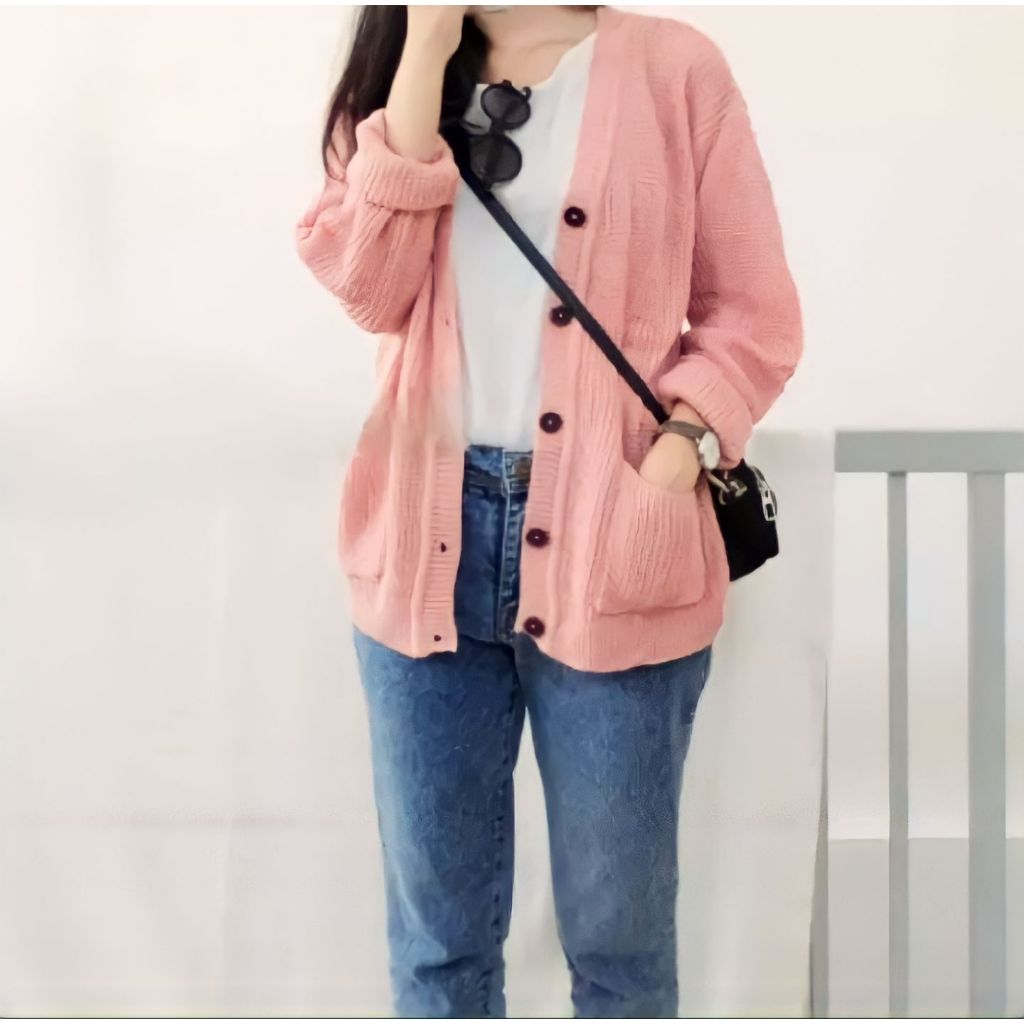 CARDIGAN RAJUT WANITA MARISA PREMIUM / SWETER RAJUT
