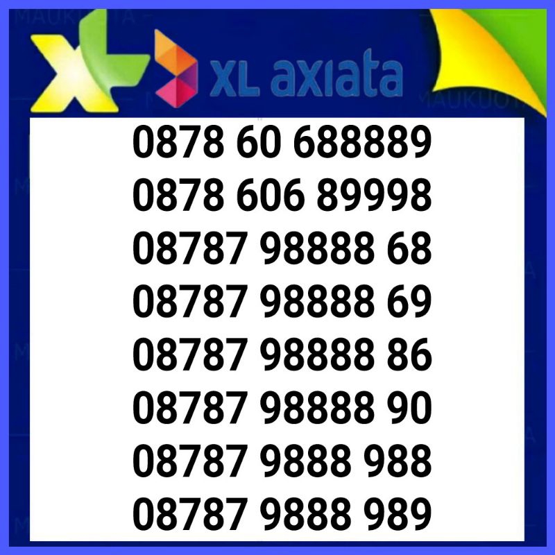 kartu perdana nomor cantik xl hoki 8888