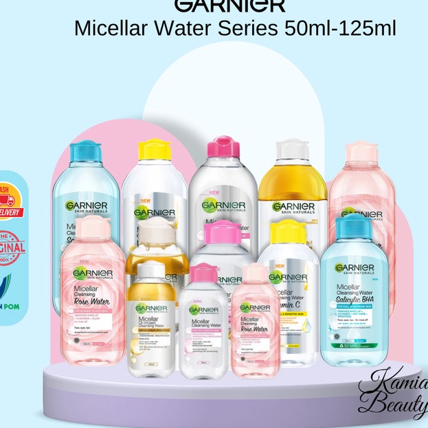 New  NAJMU  Garnier Mclr Wtr Series 5ml125ml Pink Blue Oil Infused Vit C  Mclr Pink 125ml