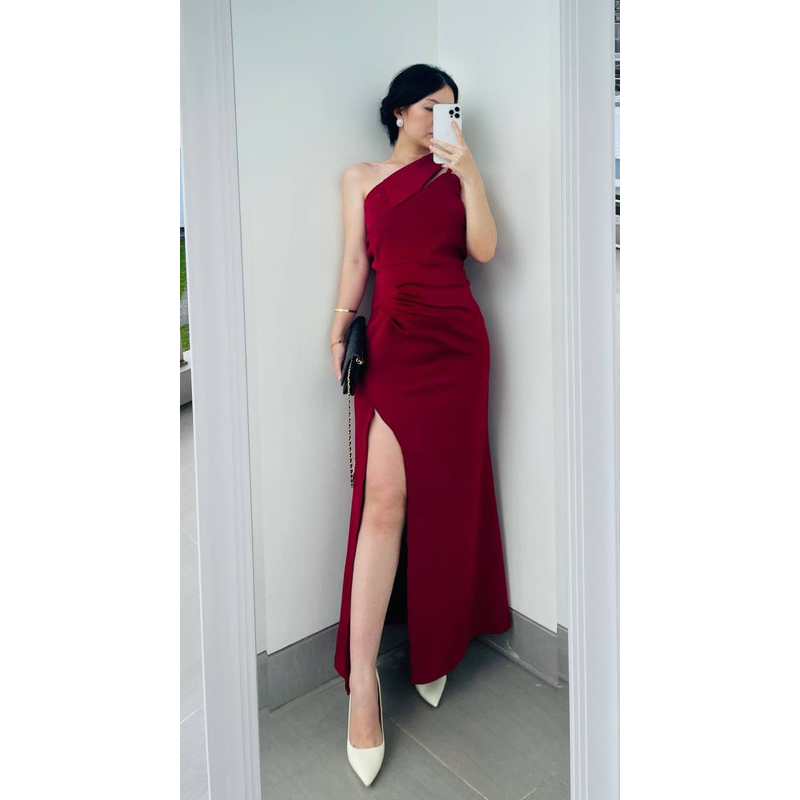Hyun Hee Dress Terusan Pests Formal Wanita