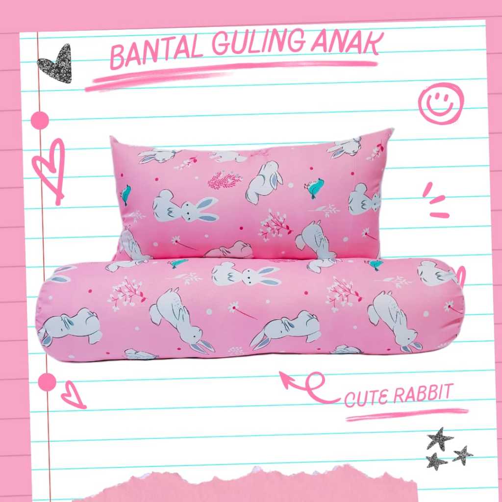 Bantal Guling Anak /Bantal Anak Motif Karakter /Guling Anak cewek Cowok Motif Animal