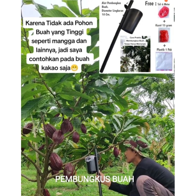 Alat pembungkus buah dipohon