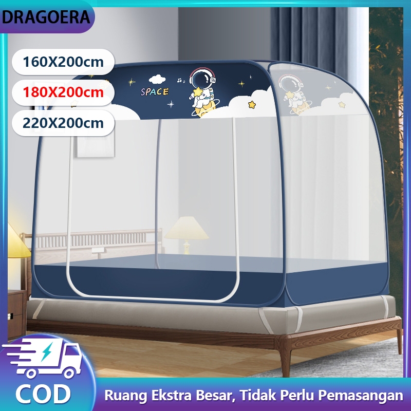 【Kelambu tidur】 Portable 160x200 180 x 200 220x200 Kelambu Lipat Kelambu Tempat Tidurkelambu/Anti ny