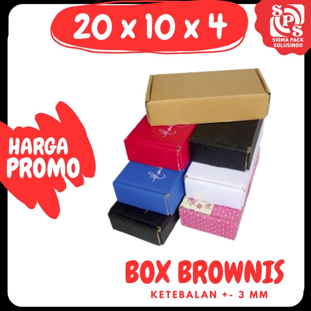 

Box 20x10x4 LS Kardus Brownis Karton Packing Madu Hampers Kotak Kemasan Box Souvenir Karton