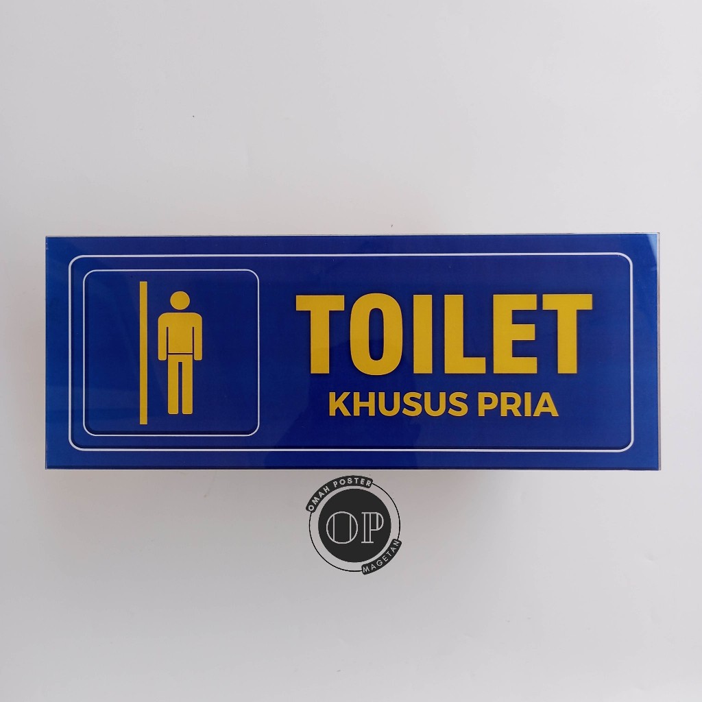 

Stiker Toilet Khusus Pria - Toilet Khusus Laki-Laki - Kamar Mandi/WC Pria