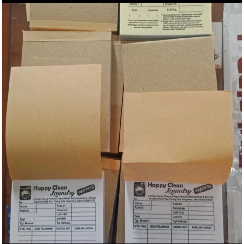 

Cetak Nota Custome bahan NCR, HVS dan Kertas Buram