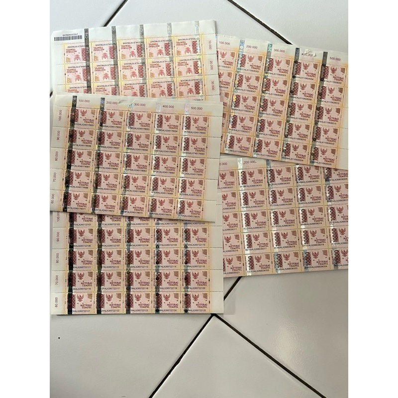 

materai 10rb original