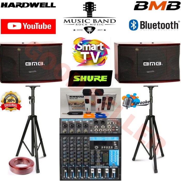AGEN PAKET SOUND SYSTEM BMB 12 INCH POWER MIXER HARD WELL 4 CHANNEL