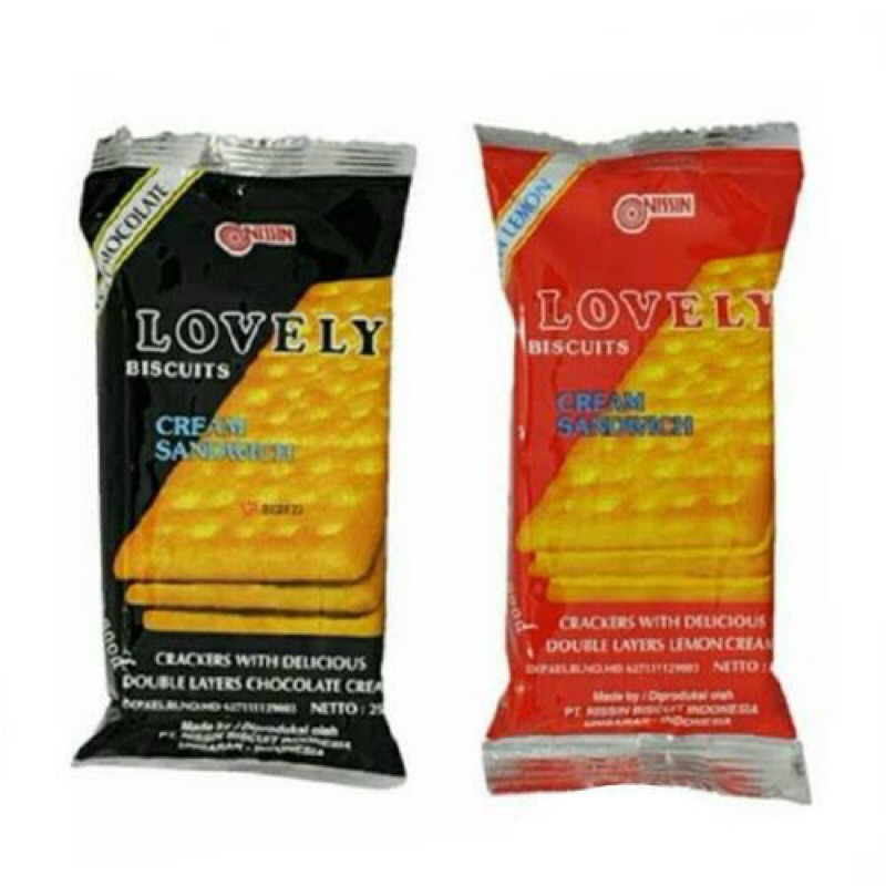 

BISKUIT LAVELY 25 GR ( ISI 10 ) COKLAT - LEMON