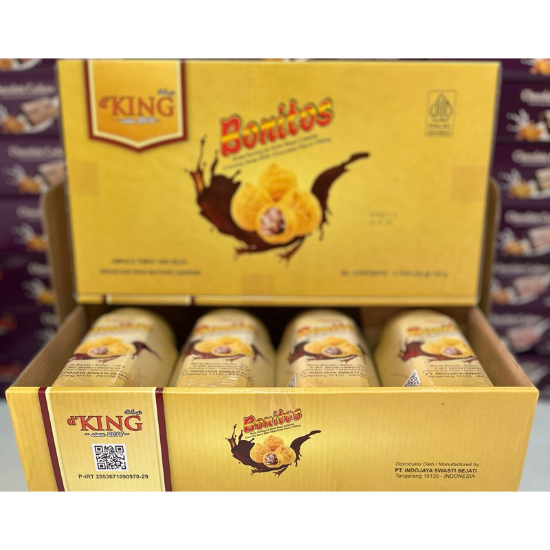 

QH Bonitos Kue Soes Kering isi Cokelat Lumer 1 dus isi 4 toples dKing
