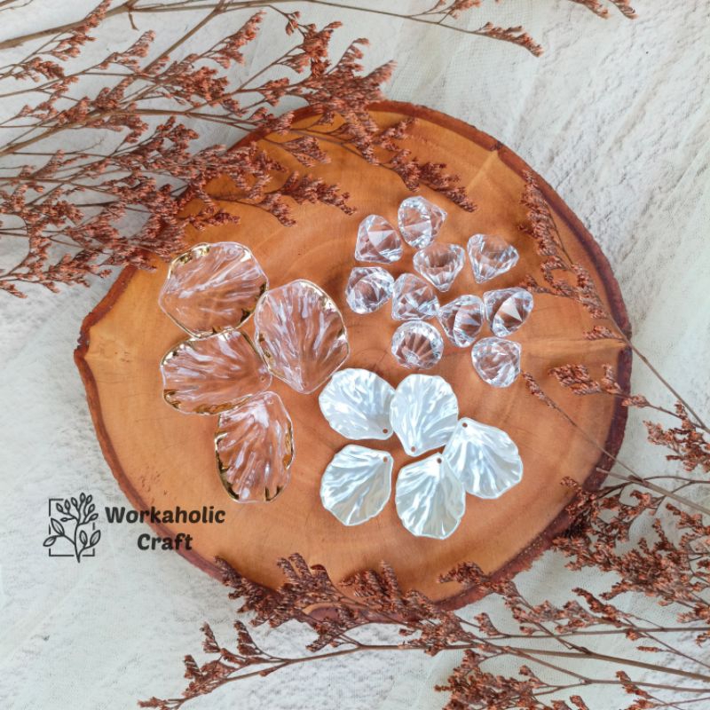 Kerang Mutiara Diamond Aplikasi Mahar Ring Box Ringbox Resin