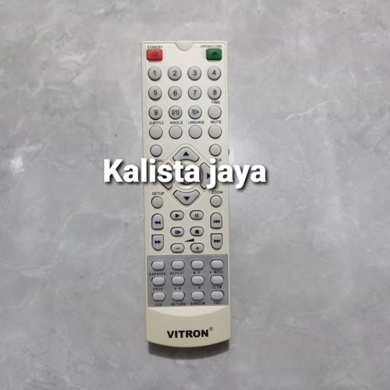 REMOTE REMOT DVD PLAYER VITRON ORIGINAL
