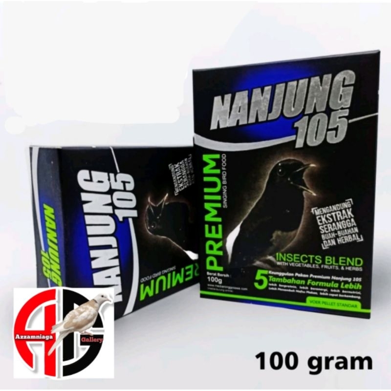 NANJUNG 105 PREMIUM VOER EBOD JAYA PAKAN BURUNG MURAI KACER 100 GR
