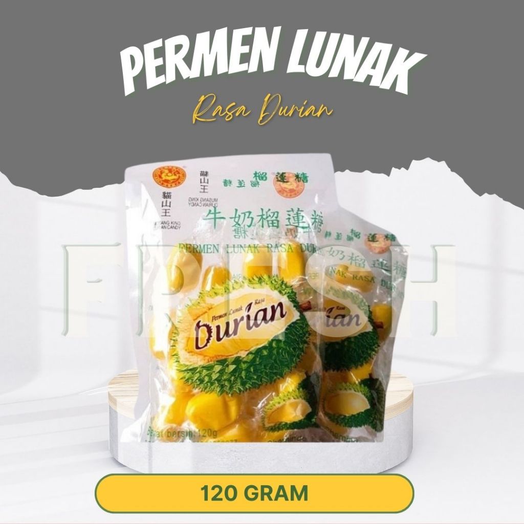 

Permen Durian / Permen Lunak Rasa Durian - 120gr / Halal