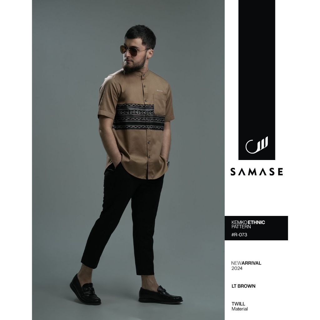 SAMASE Kemeja Batik Original Kemeja Koko Kemko R-073